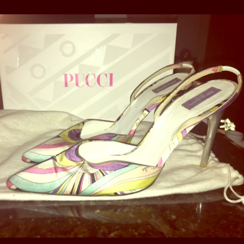 Pucci slingbacks 37.5